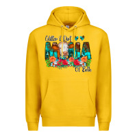 Lemon Glitter Dirt Mama Of Both Cow Flowers Premium Hoodie - CowCowDesign