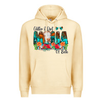 Pina Colada Glitter Dirt Mama Of Both Cow Flowers Premium Hoodie - CowCowDesign