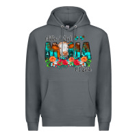 Rock Glitter Dirt Mama Of Both Cow Flowers Premium Hoodie - CowCowDesign