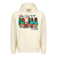 Sandshell Glitter Dirt Mama Of Both Cow Flowers Premium Hoodie - CowCowDesign