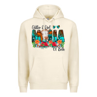 Tofu Glitter Dirt Mama Of Both Cow Flowers Premium Hoodie - CowCowDesign