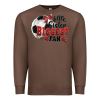 Chestnut little sister biggest fan soccer Premium Sweatshirt - FaDigitalArtStudio