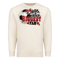 Sandshell little sister biggest fan soccer Premium Sweatshirt - FaDigitalArtStudio