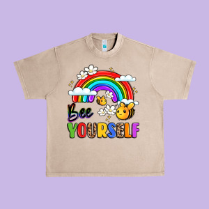 Bee Yourself Urban Heavy Tee Designed By Lillyallendesigns
