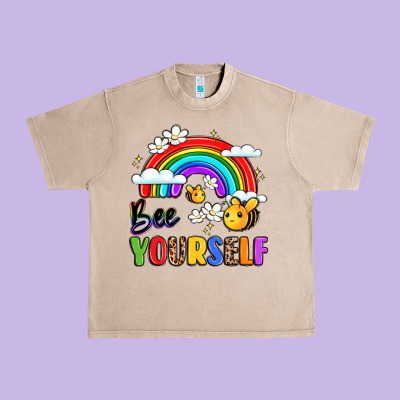 Bee Yourself Urban Heavy Tee Designed By Lillyallendesigns