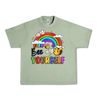 Oil Green bee yourself Urban Heavy Tee - LillyAllenDesigns