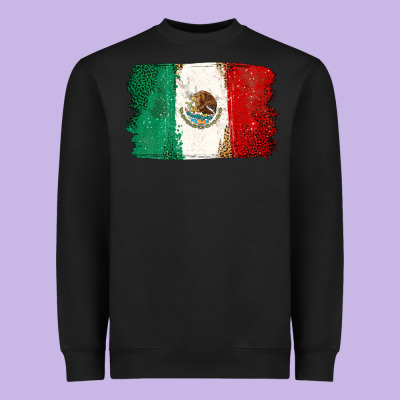 Mexican Flag Heavyweight Sweatshirt Designed By Texasbilliewilder