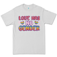 Dove Grey love no gender Premium Tee - MaliasSmallBusiness