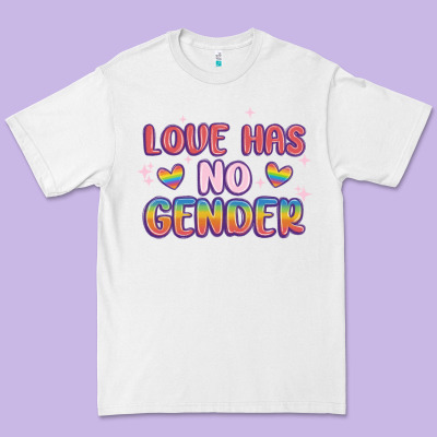 Love No Gender Premium Tee Designed By Maliassmallbusiness