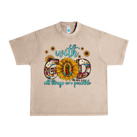 French Oak with god all things are possible matthew 19 26 Urban Heavy Tee - JahusDesignShop