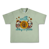 Oil Green with god all things are possible matthew 19 26 Urban Heavy Tee - JahusDesignShop