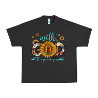 Pigment Black with god all things are possible matthew 19 26 Urban Heavy Tee - JahusDesignShop