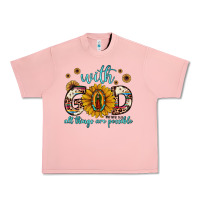 Salmon with god all things are possible matthew 19 26 Urban Heavy Tee - JahusDesignShop