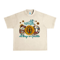Sandshell with god all things are possible matthew 19 26 Urban Heavy Tee - JahusDesignShop