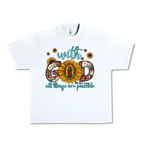 With God All Things Are Possible Matthew 19 26 Urban Heavy Tee | Teevron