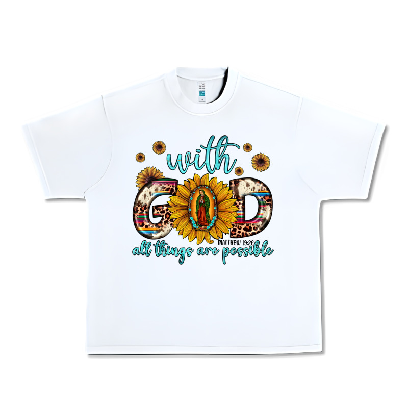 With God All Things Are Possible Matthew 19 26 Urban Heavy Tee by JahusDesignShop | Teevron