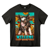 Asphalt western pig garden Heavy Core Tee - LillyAllenDesigns