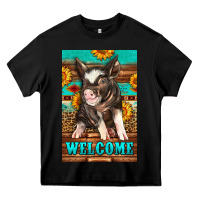 Black western pig garden Heavy Core Tee - LillyAllenDesigns