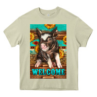 Mossy western pig garden Heavy Core Tee - LillyAllenDesigns
