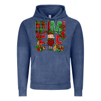 Vintage Denim Mimi Elf with Knitting Christmas Vintage Hoodie - BundleAndBundleShop