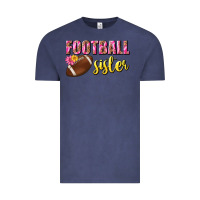 Vintage Denim football sister Vintage Tee - BundleAndBundleShop