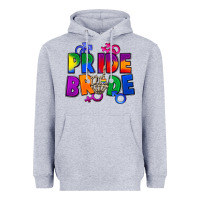 Heather Grey Pride bride Heavyweight Hoodie - FaDigitalArtStudio