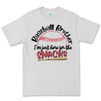 Dove Grey baseball brother i'm just here for the snacks Premium Tee - MaliasSmallBusiness