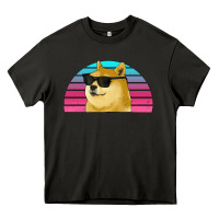 Asphalt doge coin bitcoin hodl retro sunset Heavy Core Tee - Jasminsmagicworld