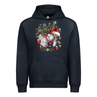 Navy Merry Christmas Urban Hoodie - CowhideDigitalArt