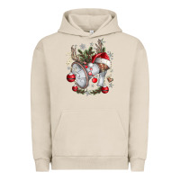 Pigment French Oak Merry Christmas Urban Hoodie - CowhideDigitalArt