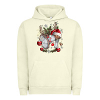 Pigment Pistachio Merry Christmas Urban Hoodie - CowhideDigitalArt