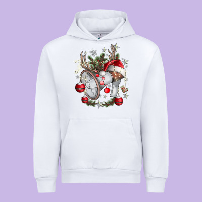Merry Christmas Urban Hoodie Designed By Cowhidedigitalart