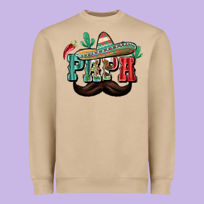 Mexican Papa Heavyweight Sweatshirt Designed By Texasbilliewilder