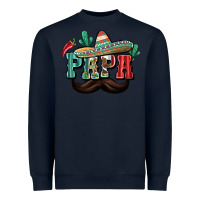 Navy Mexican Papa Heavyweight Sweatshirt - texasbilliewilder
