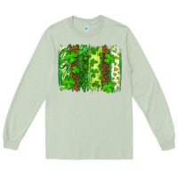 Matcha st patricks day brush stroke Long Sleeve Tee - RanaPortraitStore