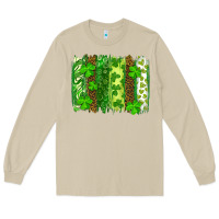 Mushroom st patricks day brush stroke Long Sleeve Tee - RanaPortraitStore