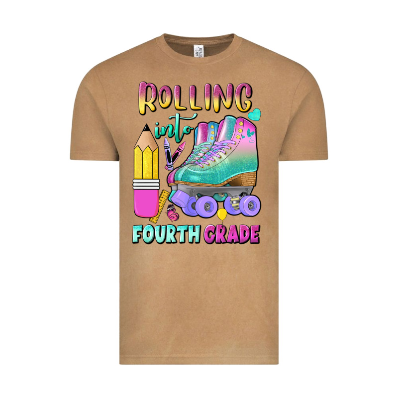 Rolling Into Fourth Grade Vintage Tee by BundleAndBundleShop | Teevron
