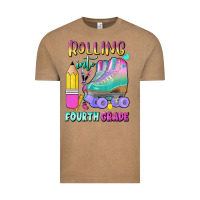 Vintage Coffee rolling into fourth grade Vintage Tee - BundleAndBundleShop