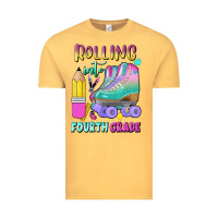 Vintage Mustard rolling into fourth grade Vintage Tee - BundleAndBundleShop