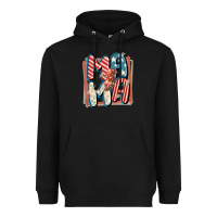 Black 4th of July mama with lightning bolt Heavyweight Hoodie - FaDigitalArtStudio