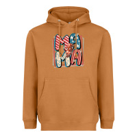 Meerkat 4th of July mama with lightning bolt Heavyweight Hoodie - FaDigitalArtStudio