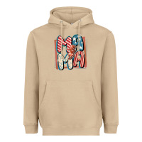 Mushroom 4th of July mama with lightning bolt Heavyweight Hoodie - FaDigitalArtStudio
