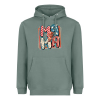 Sage 4th of July mama with lightning bolt Heavyweight Hoodie - FaDigitalArtStudio