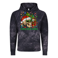 Cloud Black Christmas Vibes Vintage Hoodie - BundleAndBundleShop