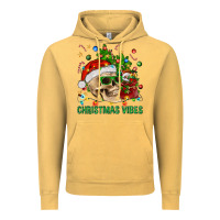 Vintage Mustard Christmas Vibes Vintage Hoodie - BundleAndBundleShop