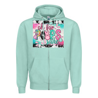 Seafoam Oh for peeps sake with cowhide tumbler Easter Day Zipper Hoodie - HowdyJamesFarm