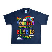Navy be yourself everyone else in taken Urban Heavy Tee - LillyAllenDesigns