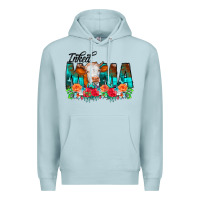 Inked Mama Flowers Cow Premium Hoodie | Teevron