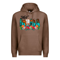 Chestnut Inked Mama Flowers Cow Premium Hoodie - CowCowDesign