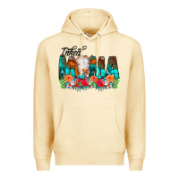 Pina Colada Inked Mama Flowers Cow Premium Hoodie - CowCowDesign